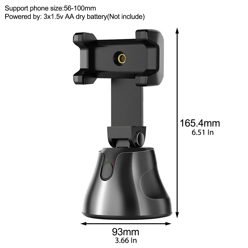 Phone Gimbal Stabilizer 360rotation Adjustable Camera Gimbal AI Smart Face Tracking Camera Video Recording for Smartphone Black
Phone Gimbal Stabilizer 360rotation Adjustable Camera Gimbal AI Smart Face Tracking Camera Video Recording for Smartphone Black