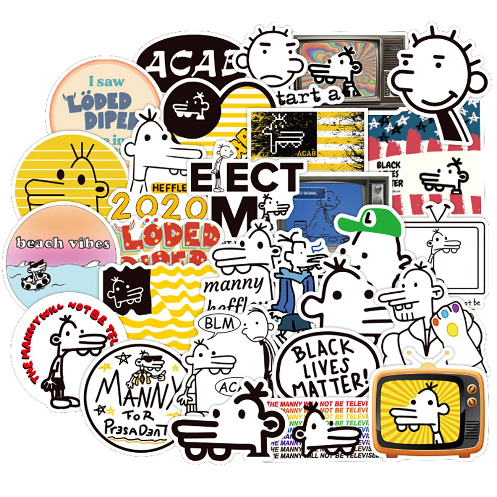 10/30/50PCS Classic Movie Diary of a Wimpy Kid Stickers DIY Fridge Laptop Motorcycle Travel Luggage Cool Kid Toy Decal Sticker
10/30/50PCS Classic Movie Diary of a Wimpy Kid Stickers DIY Fridge Laptop Motorcycle Travel Luggage Cool Kid Toy Decal Sticker