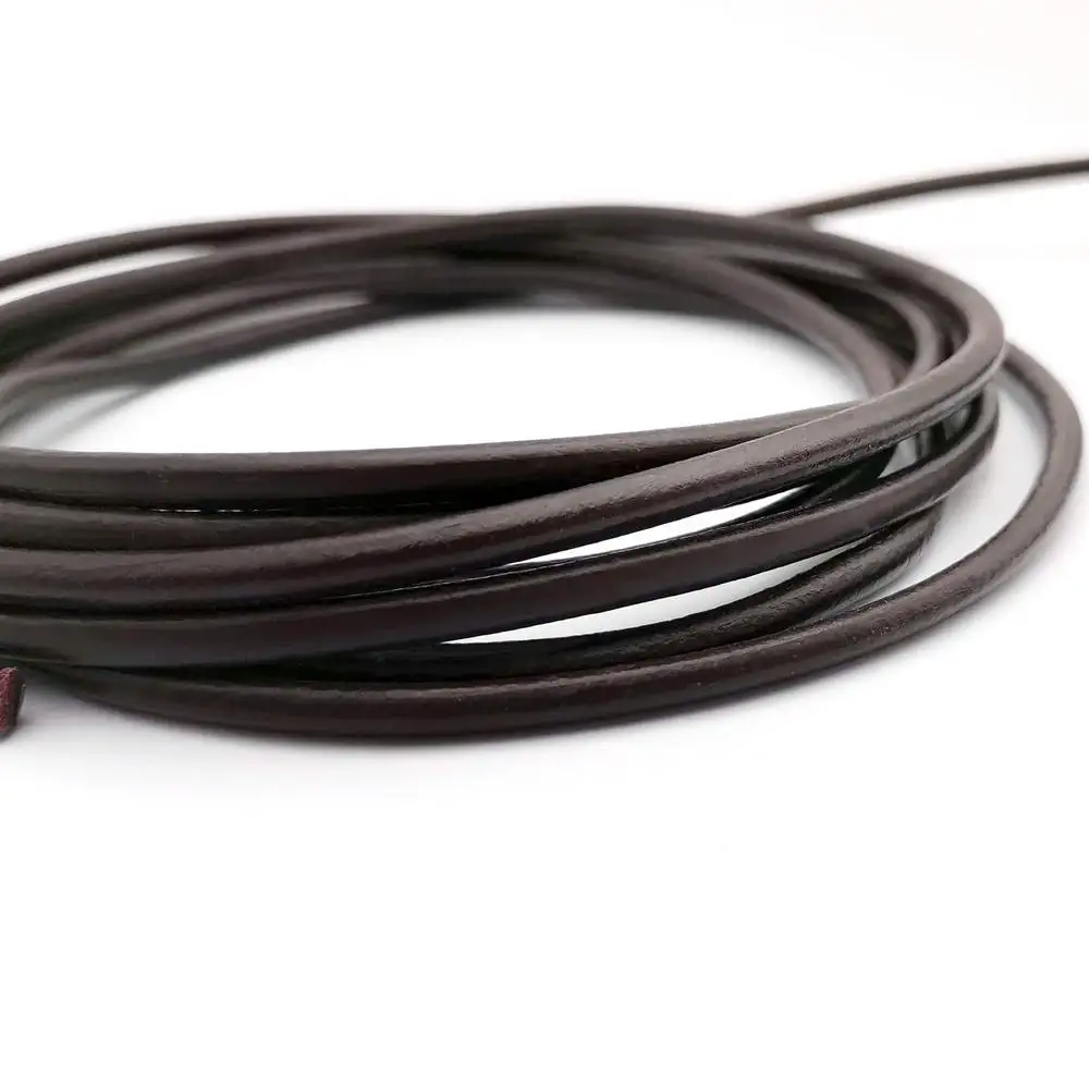 AaaZee 2 Yards 4mm Genuine Cow Hide Round Real Leather Cord Dark Brown Leather Strap Bracelet Necklace Cord
AaaZee 2 Yards 4mm Genuine Cow Hide Round Real Leather Cord Dark Brown Leather Strap Bracelet Necklace Cord
