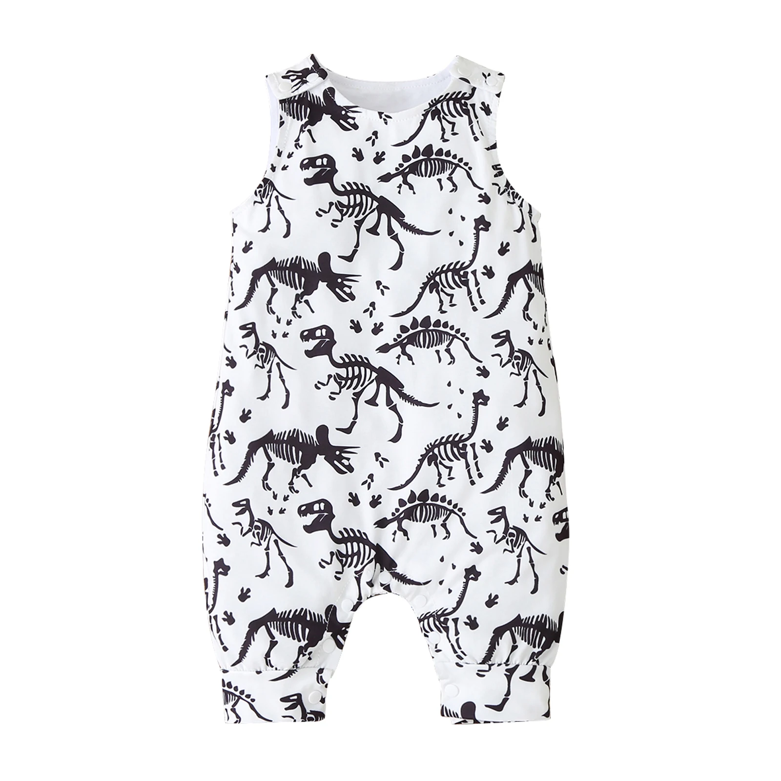 OPPERIAYA Summer Casual Fashion Sleeveless Dinosaur Print Romper O-neck Stylish Playsuit for Kids Children Baby Boys Girls
OPPERIAYA Summer Casual Fashion Sleeveless Dinosaur Print Romper O-neck Stylish Playsuit for Kids Children Baby Boys Girls
