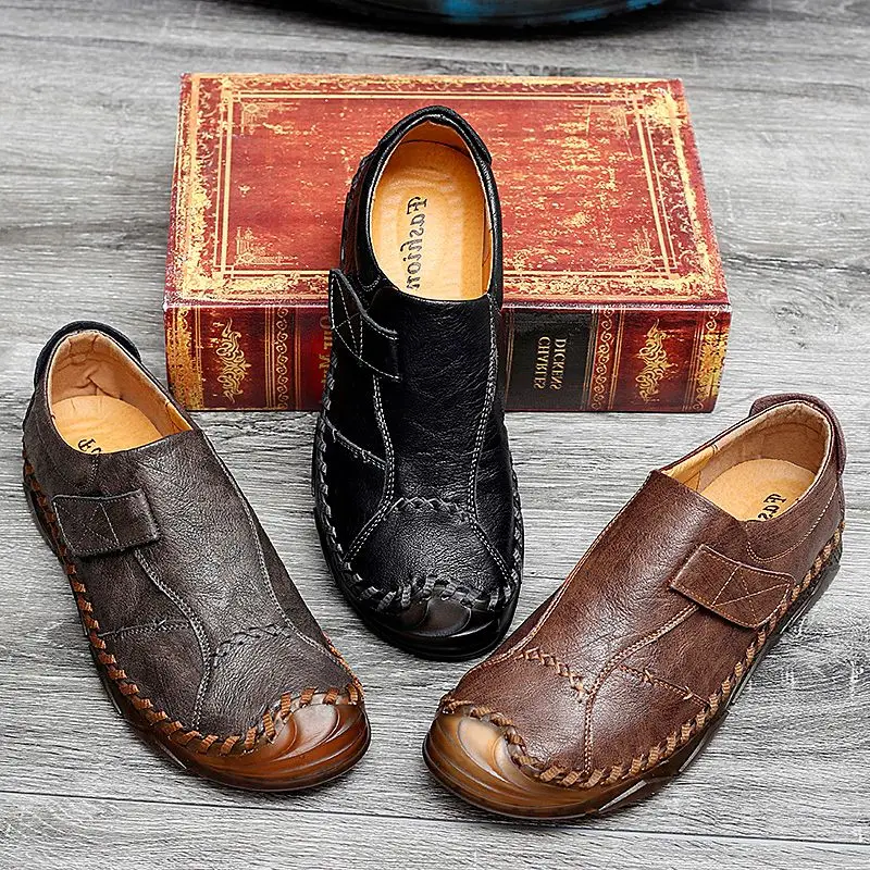 Men'S Genuine Leather Moccasins Hook And Loop Solid Lightiweight Elegant Shoes Man Big Size 47 3 Colors Message Loafers For Men
Men'S Genuine Leather Moccasins Hook And Loop Solid Lightiweight Elegant Shoes Man Big Size 47 3 Colors Message Loafers For Men
