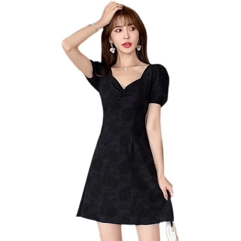 Women Korean Dress Fashion One Piece Summer Vintage French Style Full Sleeve Solid Backless High Waist V-Neck Dresses Robe Traf
Women Korean Dress Fashion One Piece Summer Vintage French Style Full Sleeve Solid Backless High Waist V-Neck Dresses Robe Traf