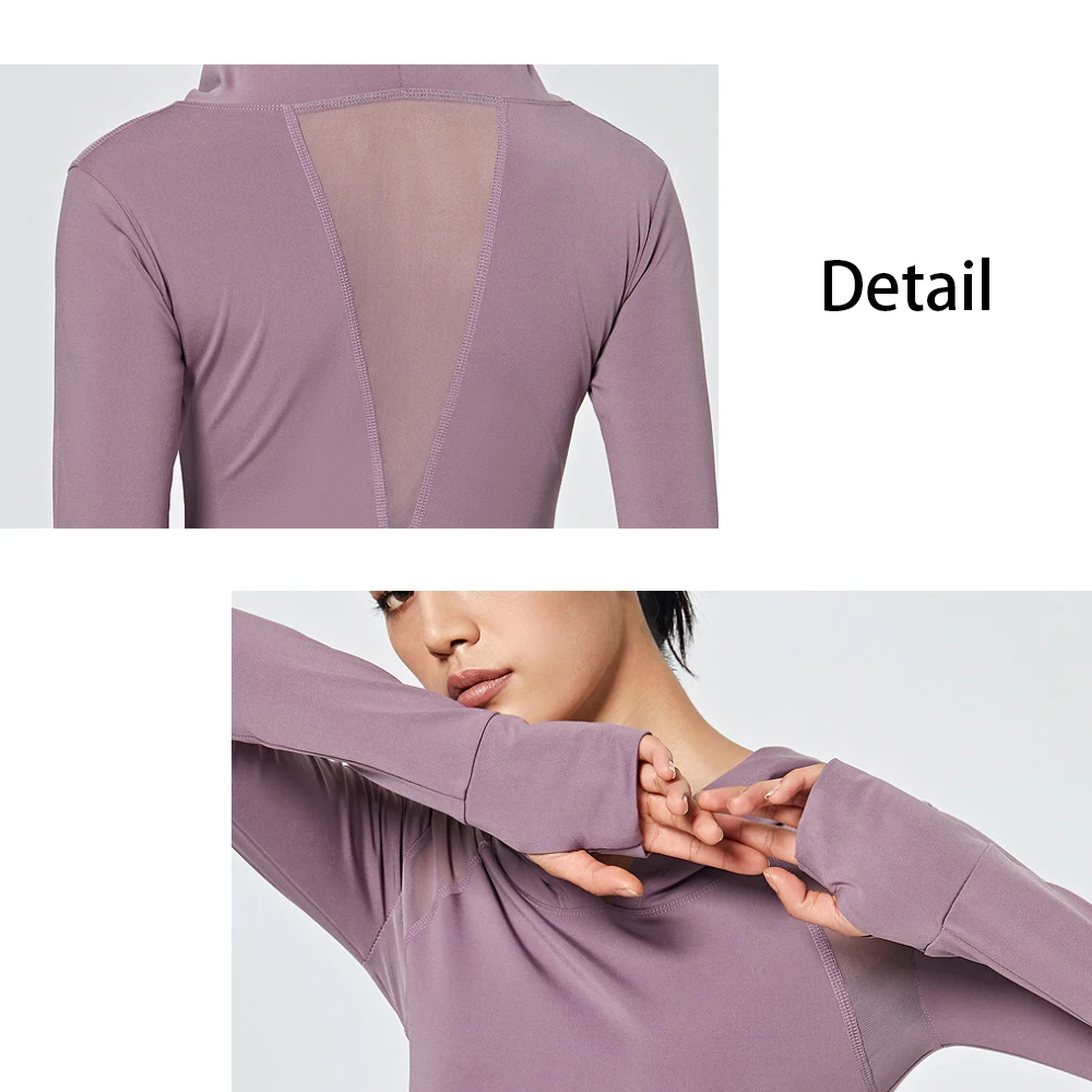 2021 New Slim Yoga Tops Girlish Stitching Breathable Coat Tight Fitting Long Sleeve Running Gym Sportswear Hooded Top Mesh
2021 New Slim Yoga Tops Girlish Stitching Breathable Coat Tight Fitting Long Sleeve Running Gym Sportswear Hooded Top Mesh