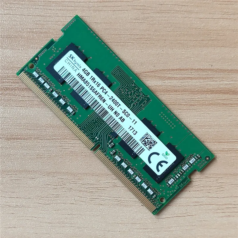 Sk hynix memoria DDR4 RAM 4GB 1Rx16 PC4-2400T-SC0-11 ddr4 4gb 2400MHz ram good quality for Laptop memory 1pcs 
Sk hynix memoria DDR4 RAM 4GB 1Rx16 PC4-2400T-SC0-11 ddr4 4gb 2400MHz ram good quality for Laptop memory 1pcs