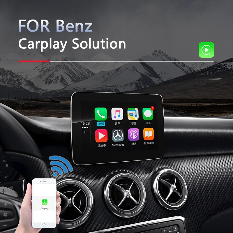 Беспроводная CarPlay для Benz A GLA CLA B C class E CLS W221 GLK GLE ML Apple carplay bmw Upgrade MMI system|Пульты ДУ| |