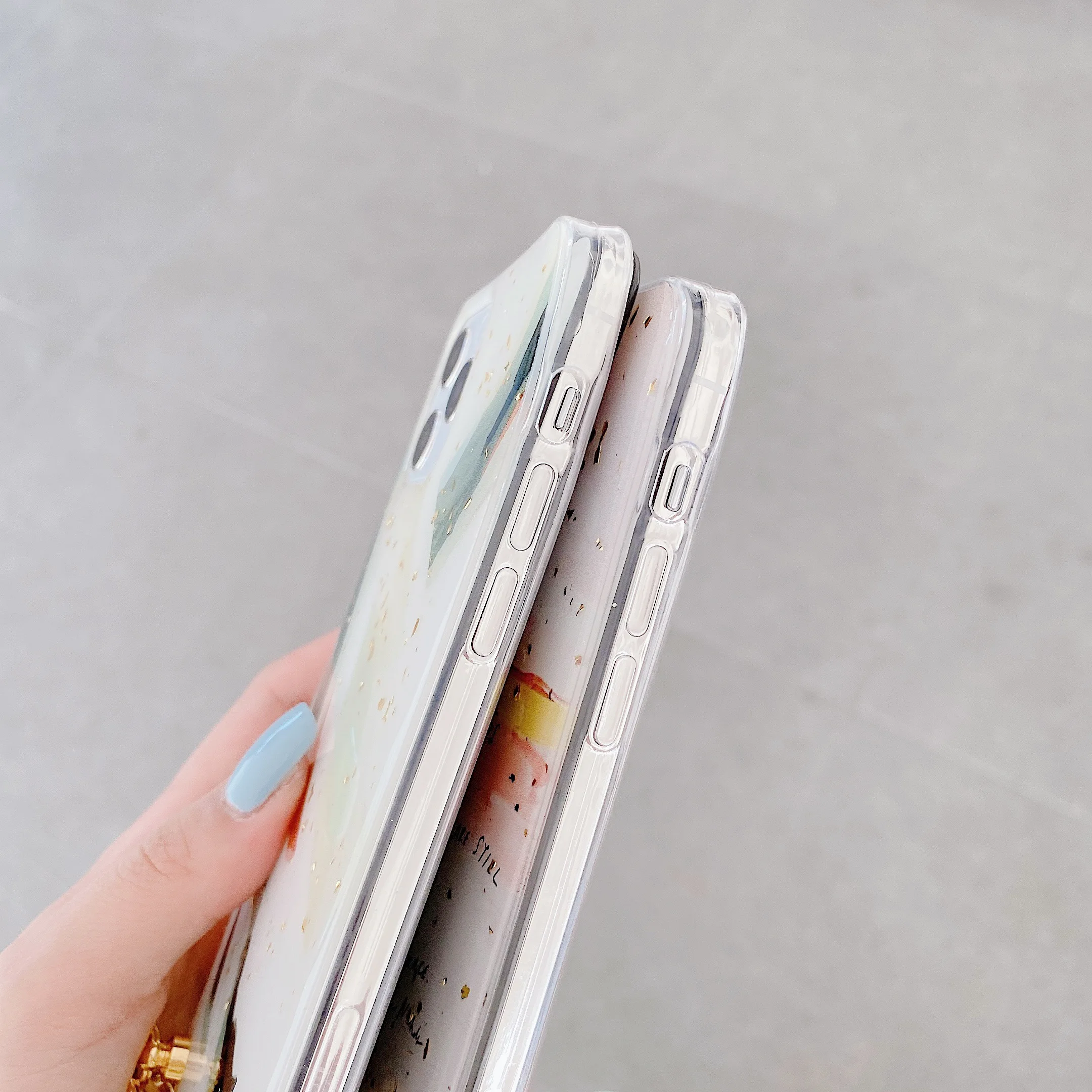 Однотонный противоударный чехол с позолоченными краями для телефона iPhone XS 11 Pro Max