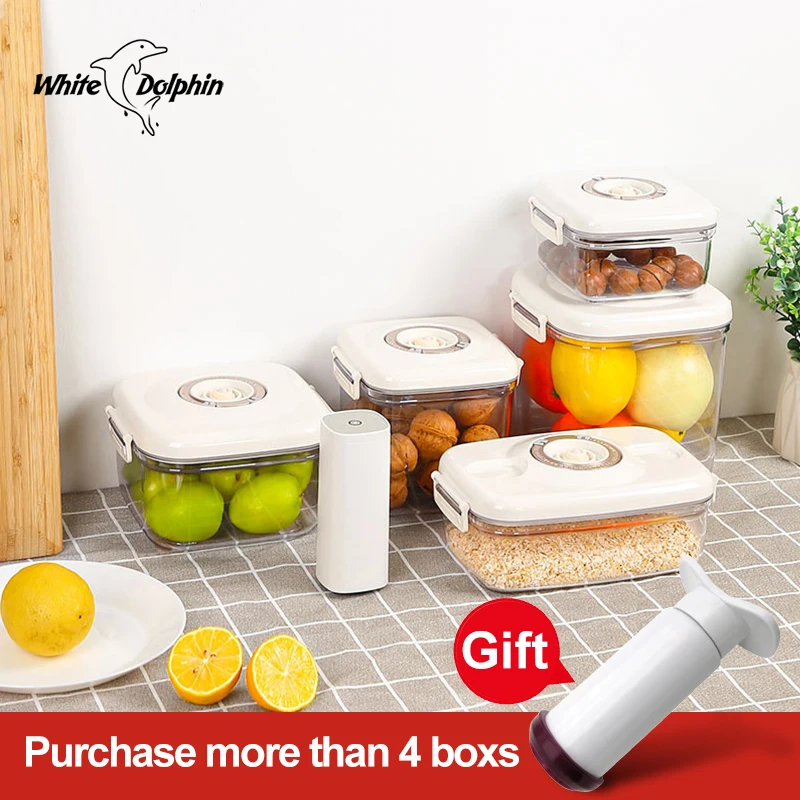 Circle Rectangle Square Vacuum Container Crisper Different Capacity Vacuum Sealer Kitchen Food Storage Box
Circle Rectangle Square Vacuum Container Crisper Different Capacity Vacuum Sealer Kitchen Food Storage Box