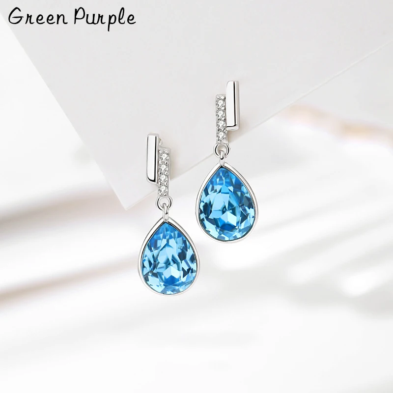 Heart Of The Sea Water Crystal Earrings S925 Sterling Silver Stud Earring Style For Women Silver Earring Fine Jewelry Party Gift
Heart Of The Sea Water Crystal Earrings S925 Sterling Silver Stud Earring Style For Women Silver Earring Fine Jewelry Party Gift