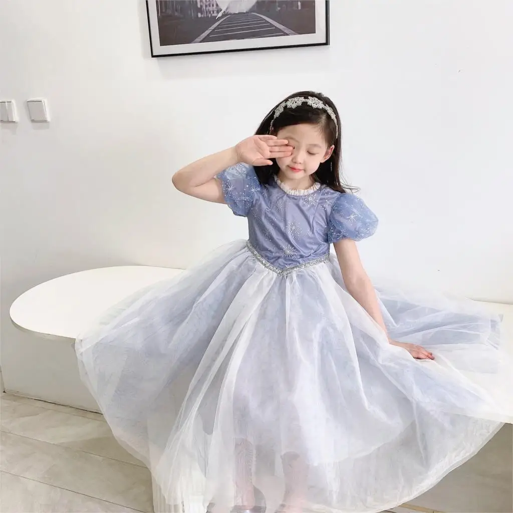 Princess Lace Dress Girls Spring Autumn Baby Children Short-sleeved Dress Girls Cotton Dress Kids Holiday Show Wedding Dress
Princess Lace Dress Girls Spring Autumn Baby Children Short-sleeved Dress Girls Cotton Dress Kids Holiday Show Wedding Dress
