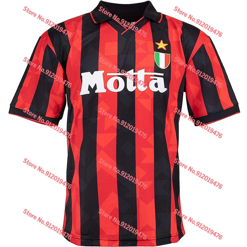 

Retro 1993/94 Maldini Baresi Gullit Van Basten Vintage Jersey Classic Shirt