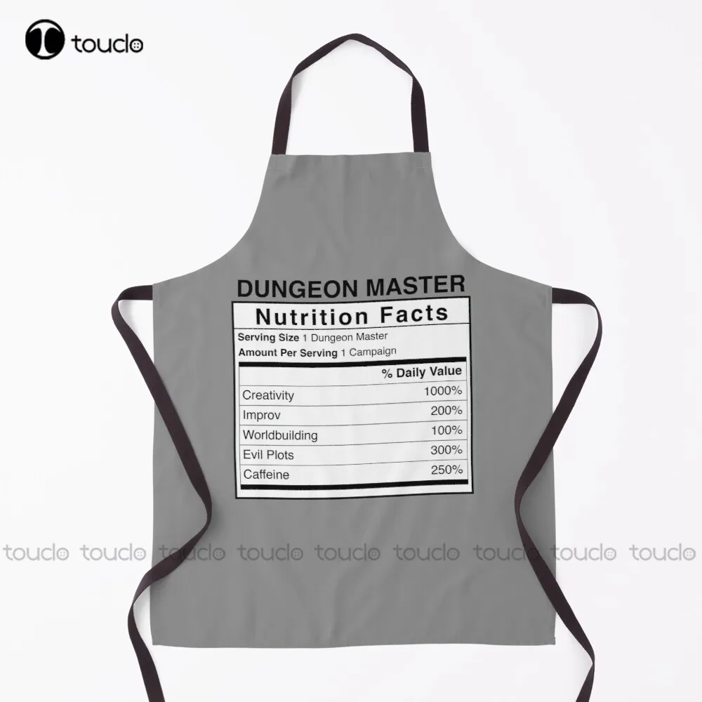 Dungeon Master Nutrition Facts Apron Cooking Aprons For Women Men Unisex Adult Garden Kitchen Household Cleaning Custom Apron
Dungeon Master Nutrition Facts Apron Cooking Aprons For Women Men Unisex Adult Garden Kitchen Household Cleaning Custom Apron