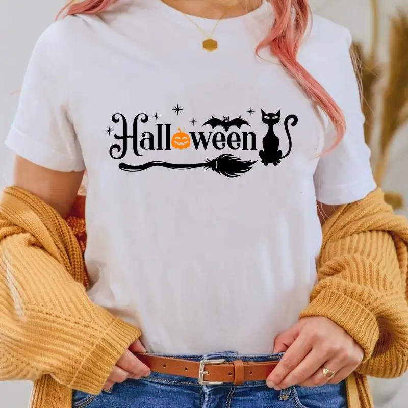 Halloween Cat Letters Animal Fall Autumn Thanksgiving Women T Top Print Female Tee Shirt Cartoon Fashion Graphic T-Shirts 
Halloween Cat Letters Animal Fall Autumn Thanksgiving Women T Top Print Female Tee Shirt Cartoon Fashion Graphic T-Shirts