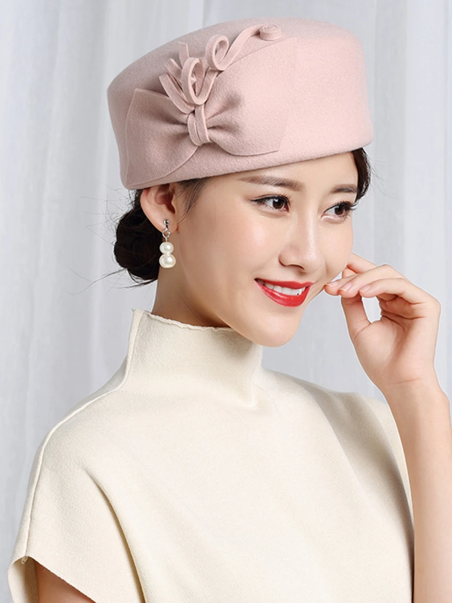 100% Wool Felt Berets Women Party Flower Formal Fedora Hat Banquet Grace Woolen Pillbox Cap Beautiful Fascinator
100% Wool Felt Berets Women Party Flower Formal Fedora Hat Banquet Grace Woolen Pillbox Cap Beautiful Fascinator