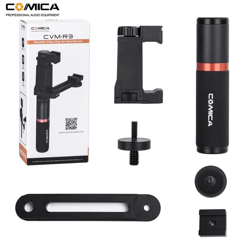 Comica CVM R3 смартфон видео Rig Рукоятка Ручка стабилизатор комплект для iPhone X 8 7 6s Plus