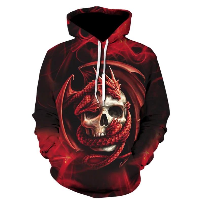 Autumn new black men's hoodie sweatshirt 3D printing skull hoodie street casual clothing Harajuku fashion hip-hop sportswear
Autumn new black men's hoodie sweatshirt 3D printing skull hoodie street casual clothing Harajuku fashion hip-hop sportswear