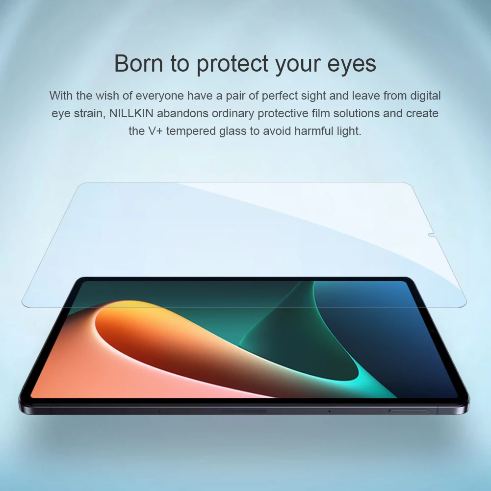 Для Xiaomi Mi Pad 5 Pro стекло Nillkin V + 2.5D ультратонкое защитное закаленное с защитой от