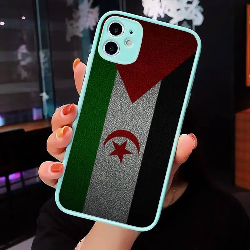 Western Sahara Flag Phone Cases Matte transparent For blue iPhone 12 Mini 11 Pro XR XS Max 7 8 Plus X Back Cover
Western Sahara Flag Phone Cases Matte transparent For blue iPhone 12 Mini 11 Pro XR XS Max 7 8 Plus X Back Cover