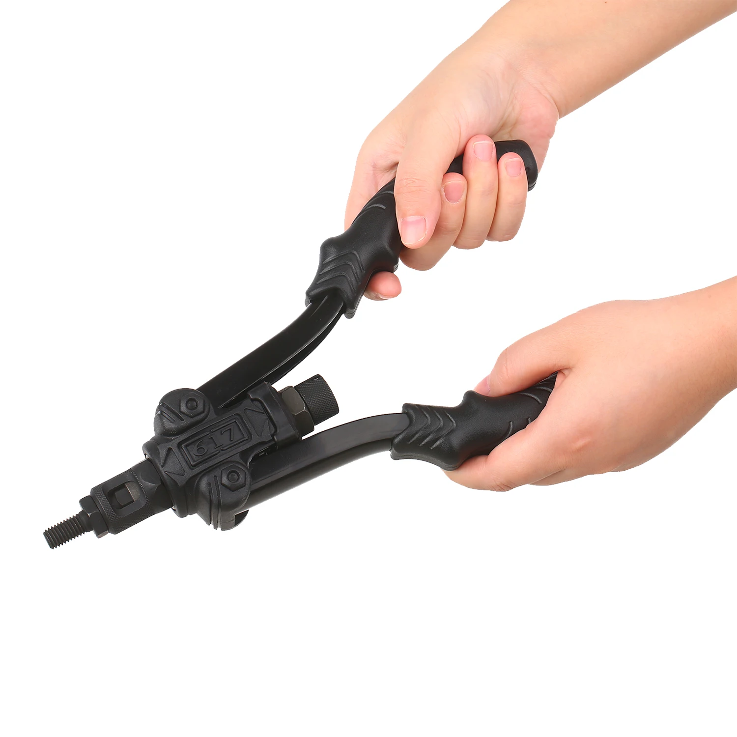 Professional Rivet Nut Tool 11in Manual Riveter Threaded Nut Riveting Kit with 7Pcs Metric Mandrels M3 M4 M5 M6 M8 M10 M12 kit
Professional Rivet Nut Tool 11in Manual Riveter Threaded Nut Riveting Kit with 7Pcs Metric Mandrels M3 M4 M5 M6 M8 M10 M12 kit