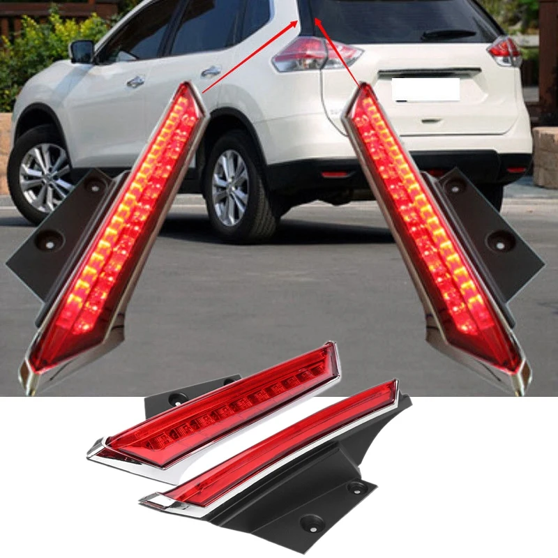 for Nissan Rogue X-Trail 2014-2019 Car LED Rear Window Pillar Light High Brake Light Taillight Driving Warning Lamp 
for Nissan Rogue X-Trail 2014-2019 Car LED Rear Window Pillar Light High Brake Light Taillight Driving Warning Lamp