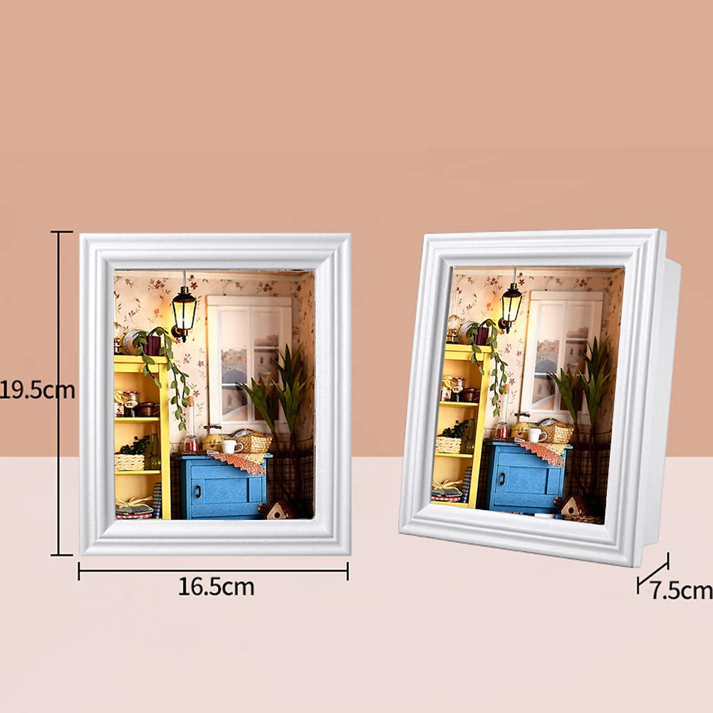DIY Hut Wooden Structure Miniature Doll House Warm Morning Photo Frame Creative Chinese Valentine's Day Gift Handmade Gift
DIY Hut Wooden Structure Miniature Doll House Warm Morning Photo Frame Creative Chinese Valentine's Day Gift Handmade Gift