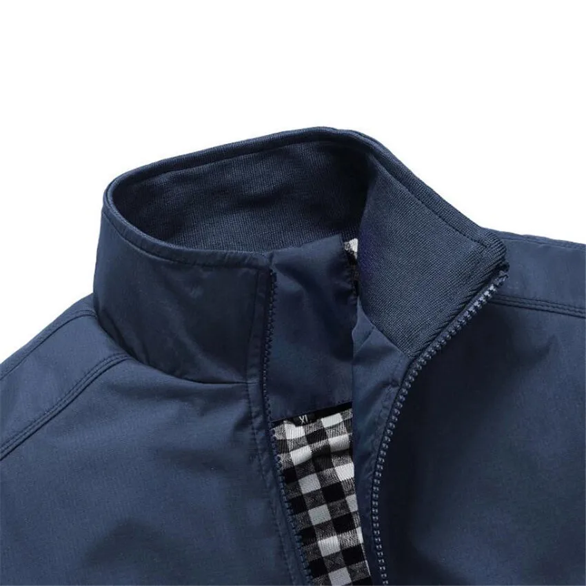 Men's Jacket Spring Autumn Overcoat 2020 Hot Middle Aged Men Fashion Stand Collar Slim Casual Style Businese Jackets Men M-5XL
Men's Jacket Spring Autumn Overcoat 2020 Hot Middle Aged Men Fashion Stand Collar Slim Casual Style Businese Jackets Men M-5XL