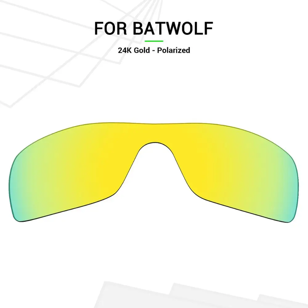 Mryok Anti-Scratch POLARIZED Replacement Lenses for-Oakley Batwolf Sunglasses 24K Gold
Mryok Anti-Scratch POLARIZED Replacement Lenses for-Oakley Batwolf Sunglasses 24K Gold