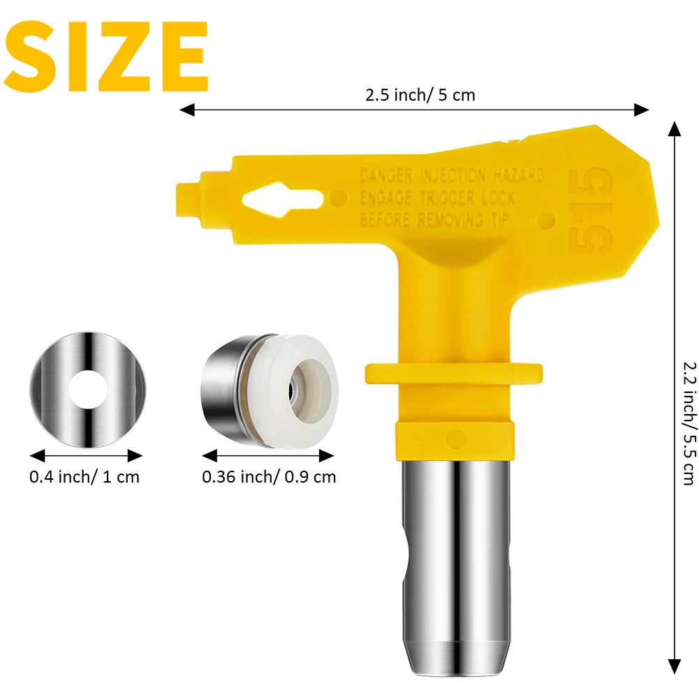 2PCS Reversible Universal Airless Paint Spray Gun Tungsten Nozzle Tungsten Steel Reversible Spray Gun Tip Nozzle Accessoies Tool
2PCS Reversible Universal Airless Paint Spray Gun Tungsten Nozzle Tungsten Steel Reversible Spray Gun Tip Nozzle Accessoies Tool