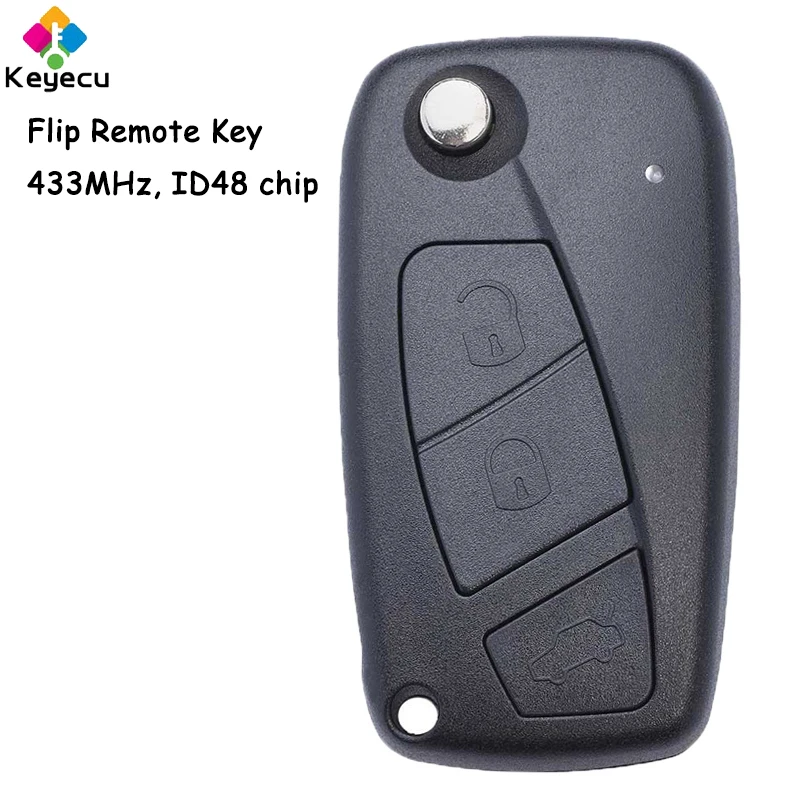 KEYECU Flip Remote Car Key With 3 Buttons 433MHz ID48 Chip - FOB for Fiat Bravo Liena Stilo 2011 2012 2013 2014 2015 2016 2017
KEYECU Flip Remote Car Key With 3 Buttons 433MHz ID48 Chip - FOB for Fiat Bravo Liena Stilo 2011 2012 2013 2014 2015 2016 2017