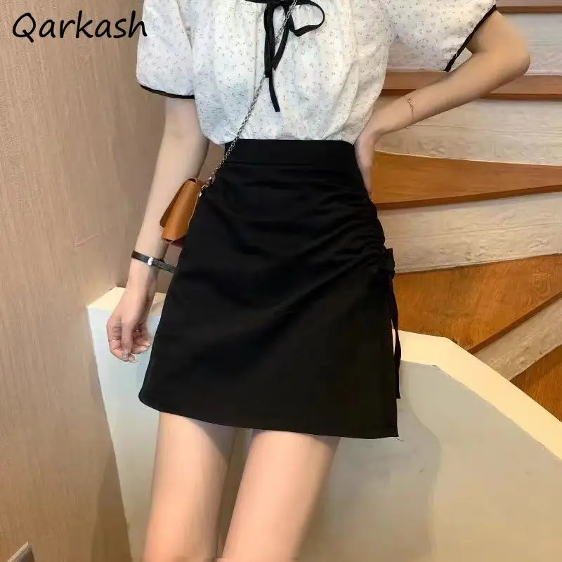 Skirts Women High Waist New Elegant A-line Summer Thin Ladies Leisure Young BF All Match Trendy Solid Retro Students Simple Ins
Skirts Women High Waist New Elegant A-line Summer Thin Ladies Leisure Young BF All Match Trendy Solid Retro Students Simple Ins