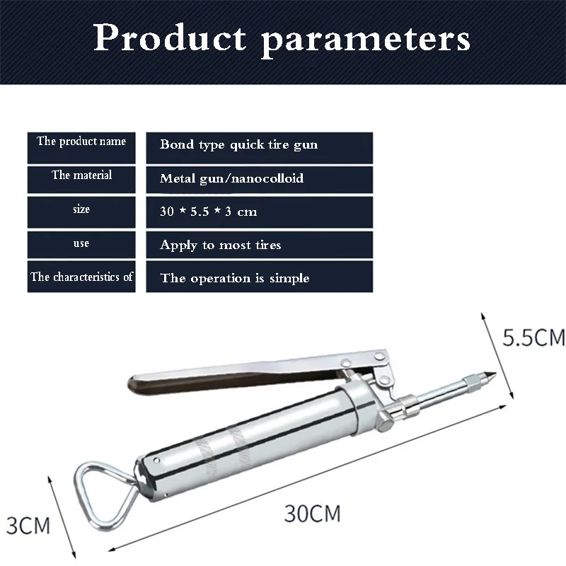 Upgraded Car Tire Repair Kit Match Long Strip Fill Inner Rubber Strip Emergency Vacuum Tire Fast Repair Tool Nano Colloid Gun 
Upgraded Car Tire Repair Kit Match Long Strip Fill Inner Rubber Strip Emergency Vacuum Tire Fast Repair Tool Nano Colloid Gun