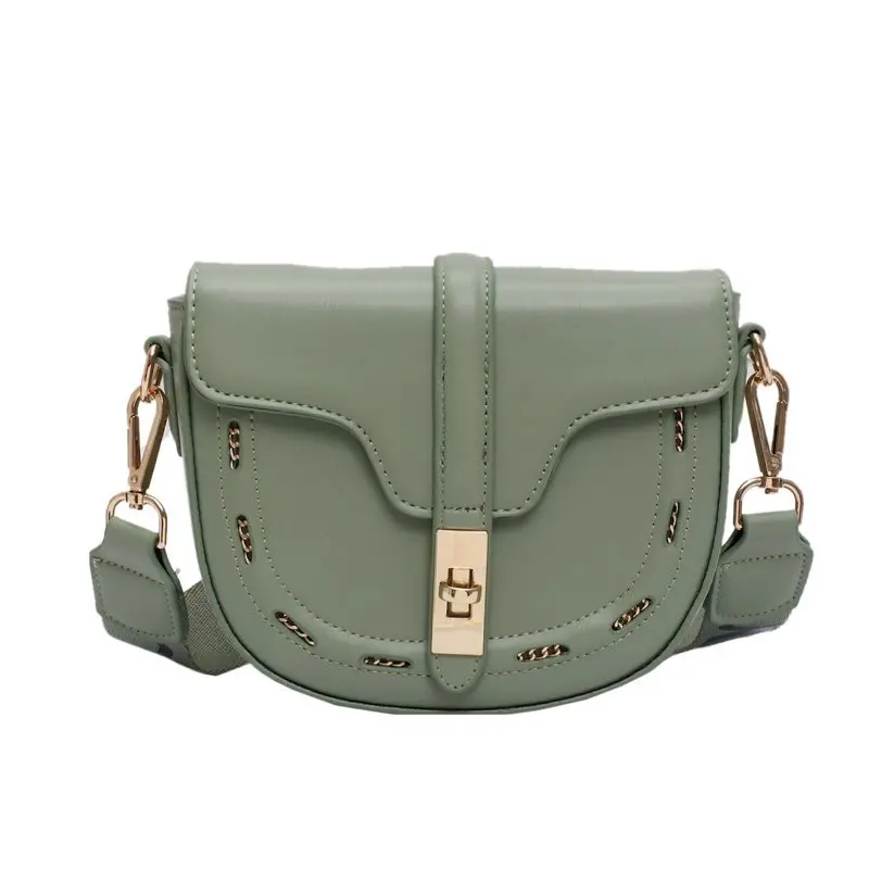 Women Half Round Saddle Bag Ladies 2020 New Fashion Style Vintage Rhombic Pattern Wide Strap PU Leather Single Shoulder Bag 
Women Half Round Saddle Bag Ladies 2020 New Fashion Style Vintage Rhombic Pattern Wide Strap PU Leather Single Shoulder Bag