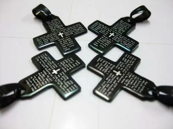 10 pcs Vintage Mens Black Color Stainless Steel Cross Rock Jewelry Pendant 
10 pcs Vintage Mens Black Color Stainless Steel Cross Rock Jewelry Pendant