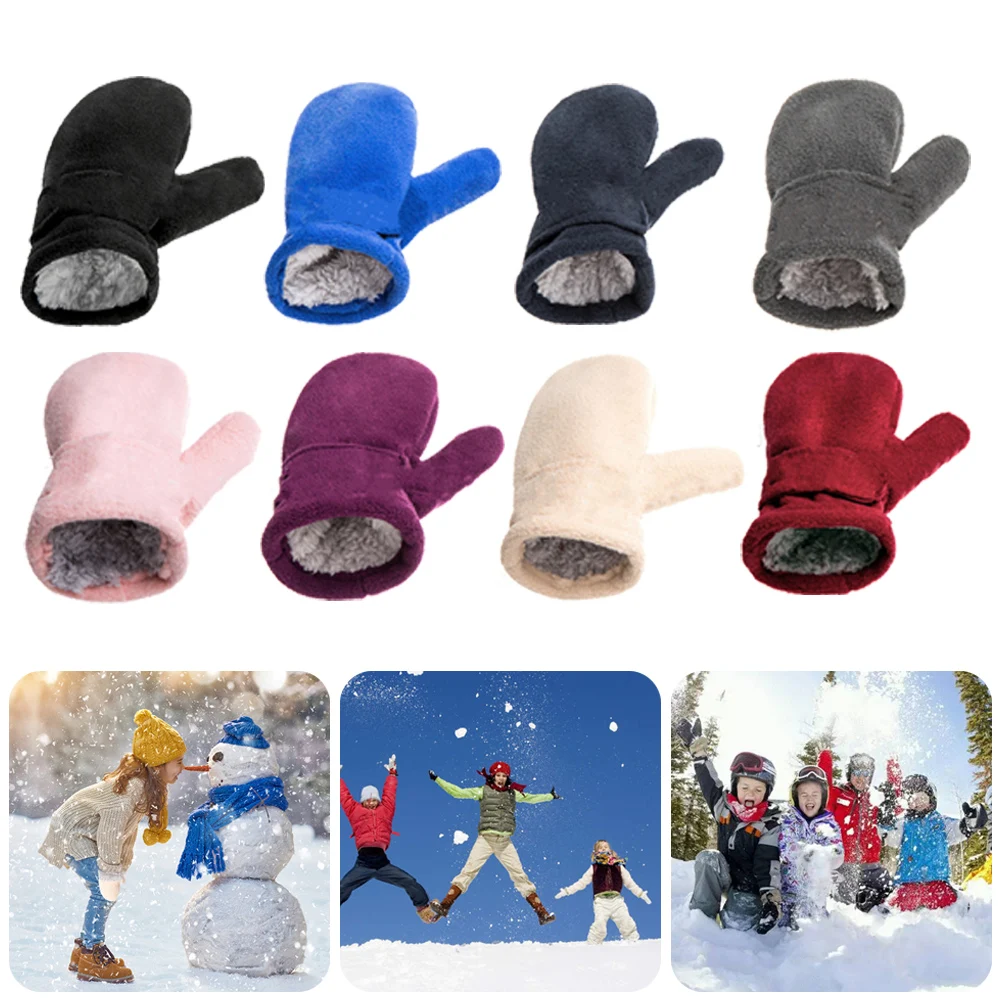 Gloves For Kids Full Finger Mitten Gloves With Polar Fleece Lined For Babies Warm Thick Children Winter Soft Gloves Kids Gift
Gloves For Kids Full Finger Mitten Gloves With Polar Fleece Lined For Babies Warm Thick Children Winter Soft Gloves Kids Gift