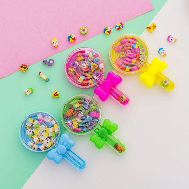 1Set Lollipop Box Colorful Pencil Erasers Students Stationery, Non-toxic Rubbing Erasers Primary Kids Rewards School Supplies
1Set Lollipop Box Colorful Pencil Erasers Students Stationery, Non-toxic Rubbing Erasers Primary Kids Rewards School Supplies
