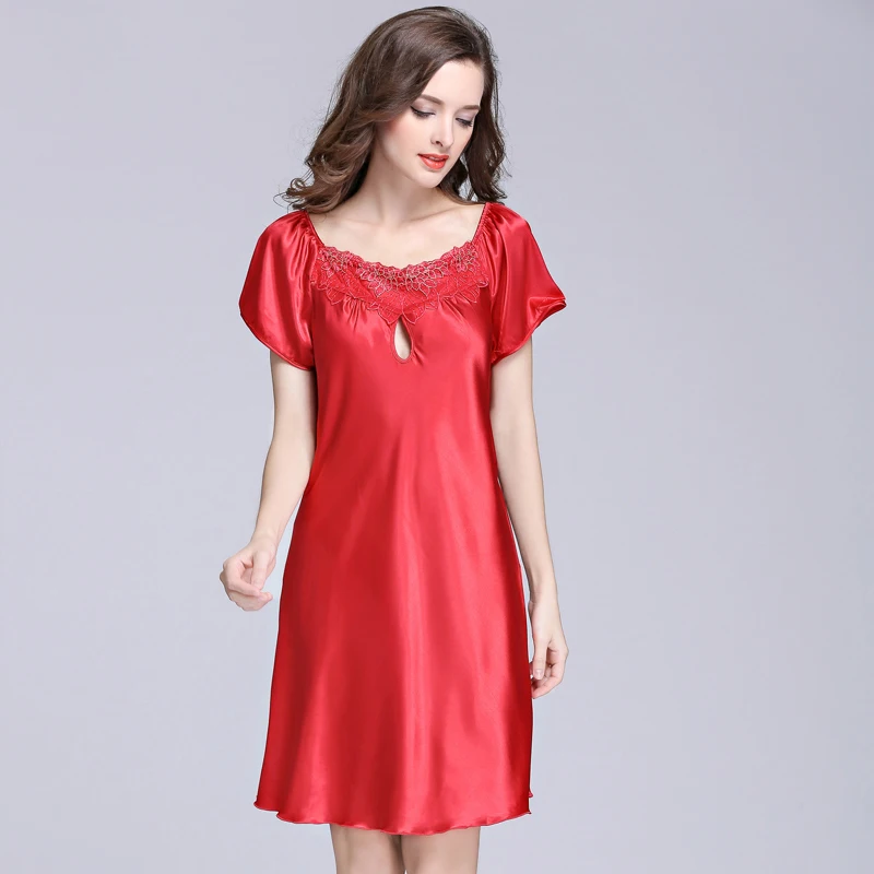 Sexy Women Fashion Nightie Nightgown Faux Silk Women's Lace Hollow Nightwear Lady Plus Size Large Size 4XL Sleepwear Night Dress
Sexy Women Fashion Nightie Nightgown Faux Silk Women's Lace Hollow Nightwear Lady Plus Size Large Size 4XL Sleepwear Night Dress