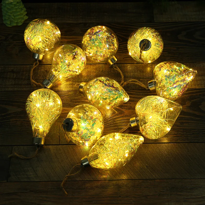 2pcs Creative LED Light Transparent Christmas Tree Pendant Luminous Double Pointed Ball Holiday Decoration
2pcs Creative LED Light Transparent Christmas Tree Pendant Luminous Double Pointed Ball Holiday Decoration