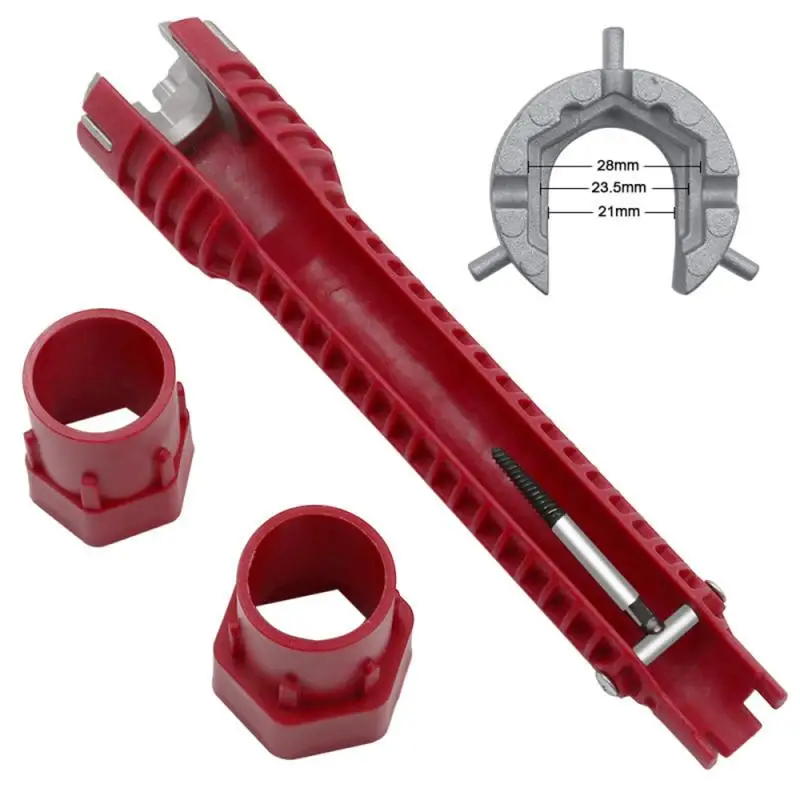8 In 1 Flume wrench Anti-slip Kitchen Sink Sleeve Water Pipe Repair Wrench Faucet Plumbing installation Maintenance Tool
8 In 1 Flume wrench Anti-slip Kitchen Sink Sleeve Water Pipe Repair Wrench Faucet Plumbing installation Maintenance Tool