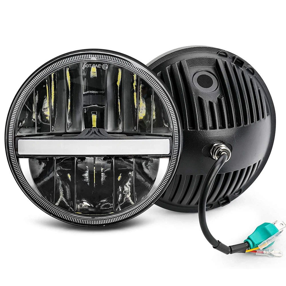 7 inch LED Round Headlights With DRL Hi Lo Beam Headlamp Fit Lada Niva 4X4 offroad Car Accessories For Jeep Wrangler TJ JK LJ TJ
7 inch LED Round Headlights With DRL Hi Lo Beam Headlamp Fit Lada Niva 4X4 offroad Car Accessories For Jeep Wrangler TJ JK LJ TJ