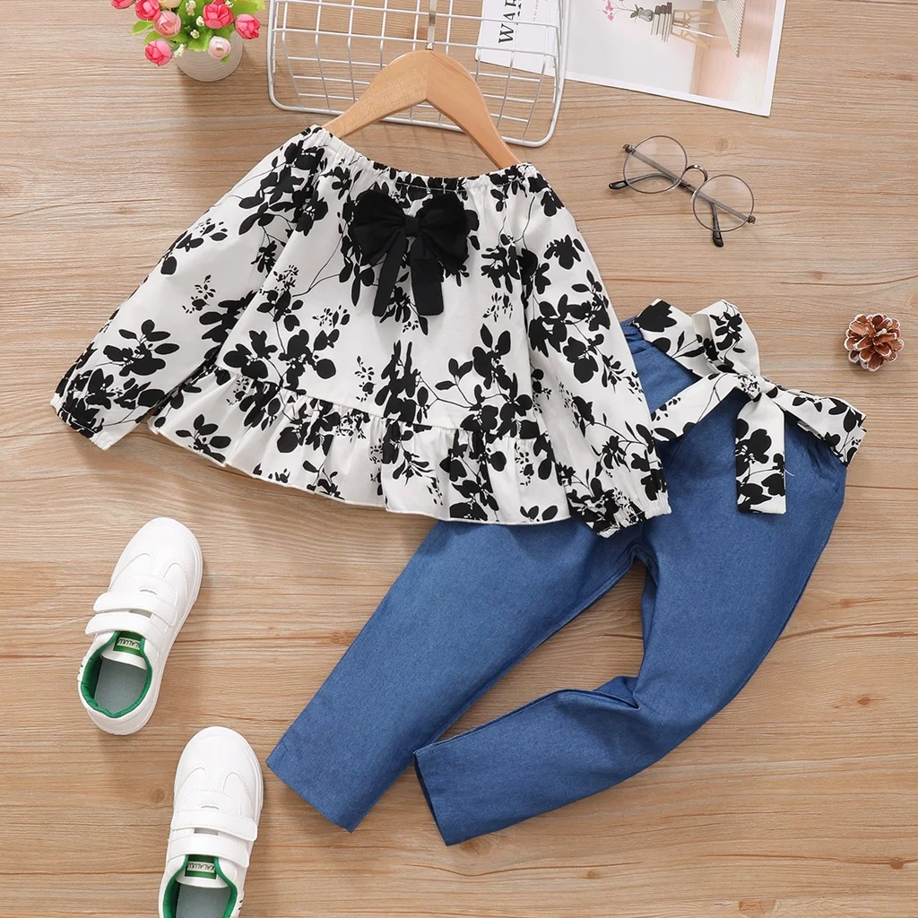 Kids Girl Clothing Floral Long Sleeves Top+Trousers 2Pcs Set Toddler Baby Girl Costume Girls Sweet Outfit Fashion Girl Outfits
Kids Girl Clothing Floral Long Sleeves Top+Trousers 2Pcs Set Toddler Baby Girl Costume Girls Sweet Outfit Fashion Girl Outfits