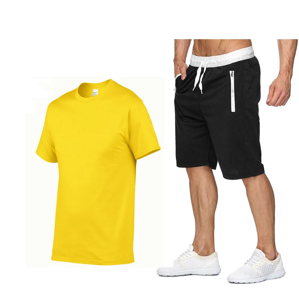 Men's Tracksuit Summer Clothes Sportswear Two Piece Set T Shirt Shorts Brand Track Clothing Male Sweatsuit Sports Suits y950
Men's Tracksuit Summer Clothes Sportswear Two Piece Set T Shirt Shorts Brand Track Clothing Male Sweatsuit Sports Suits y950