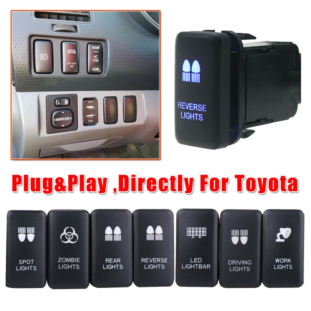 Car Lights On/Off Switch Push Button Switches For Toyota Tacoma 2012-2015 4Runner Highlander LED Light Bar Switch Push Button
Car Lights On/Off Switch Push Button Switches For Toyota Tacoma 2012-2015 4Runner Highlander LED Light Bar Switch Push Button