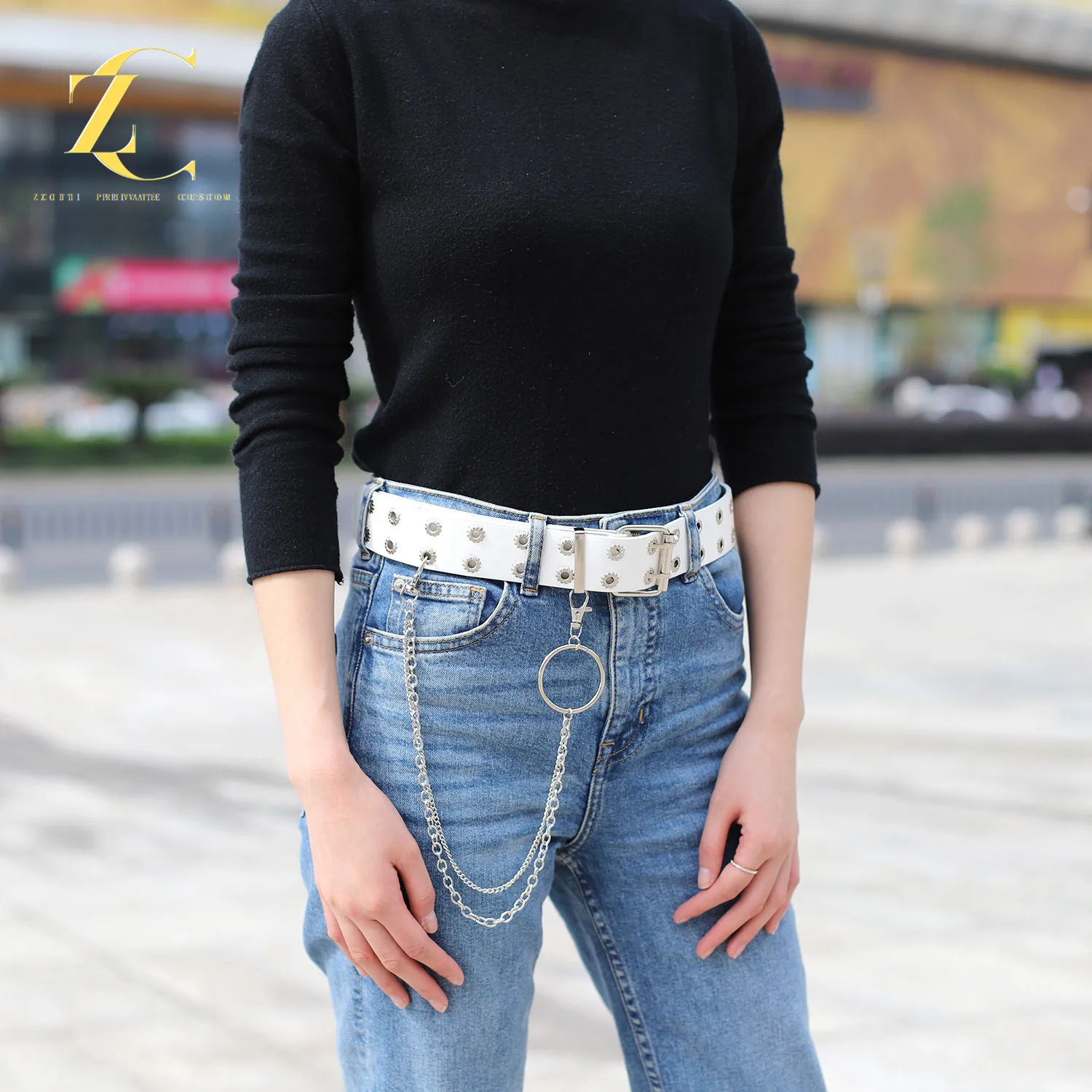 Punk Chain Women Double Layer Belt Pin Buckle Belts Punk Jeans Belt Fashion Individual Decorative Waist Belts Chain Women Belt
Punk Chain Women Double Layer Belt Pin Buckle Belts Punk Jeans Belt Fashion Individual Decorative Waist Belts Chain Women Belt