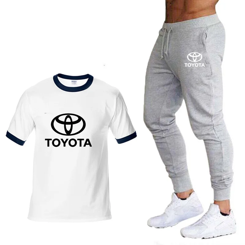 Fashion Summer Men's short sleeve Toyota Car Logo Print Casual Cotton Short Sleeve high quality Men's T-shirt + shorts suit
Fashion Summer Men's short sleeve Toyota Car Logo Print Casual Cotton Short Sleeve high quality Men's T-shirt + shorts suit