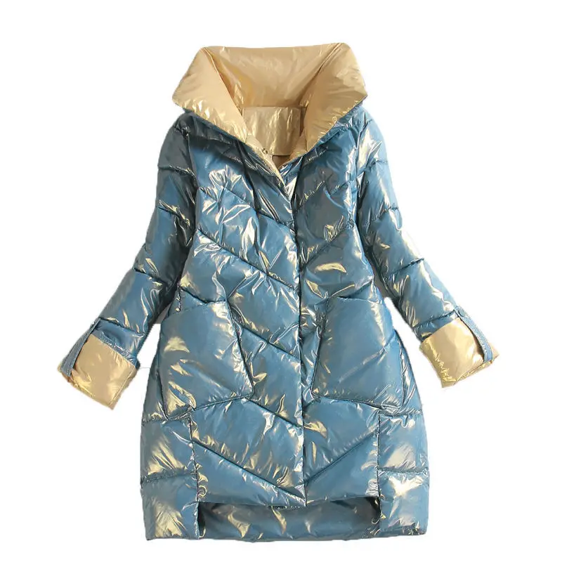 New popular cotton padded jacket women's mid long slim cotton padded jacket women's winter bright face down cotton padded jacket
New popular cotton padded jacket women's mid long slim cotton padded jacket women's winter bright face down cotton padded jacket