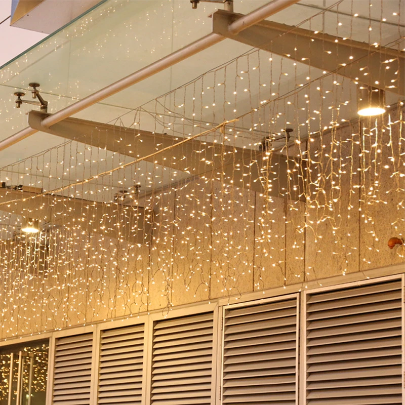 5M Christmas Garland LED Curtain Icicle String Lights AC 220V Garden Street Outdoor Decorative Holiday Light Decoration
5M Christmas Garland LED Curtain Icicle String Lights AC 220V Garden Street Outdoor Decorative Holiday Light Decoration