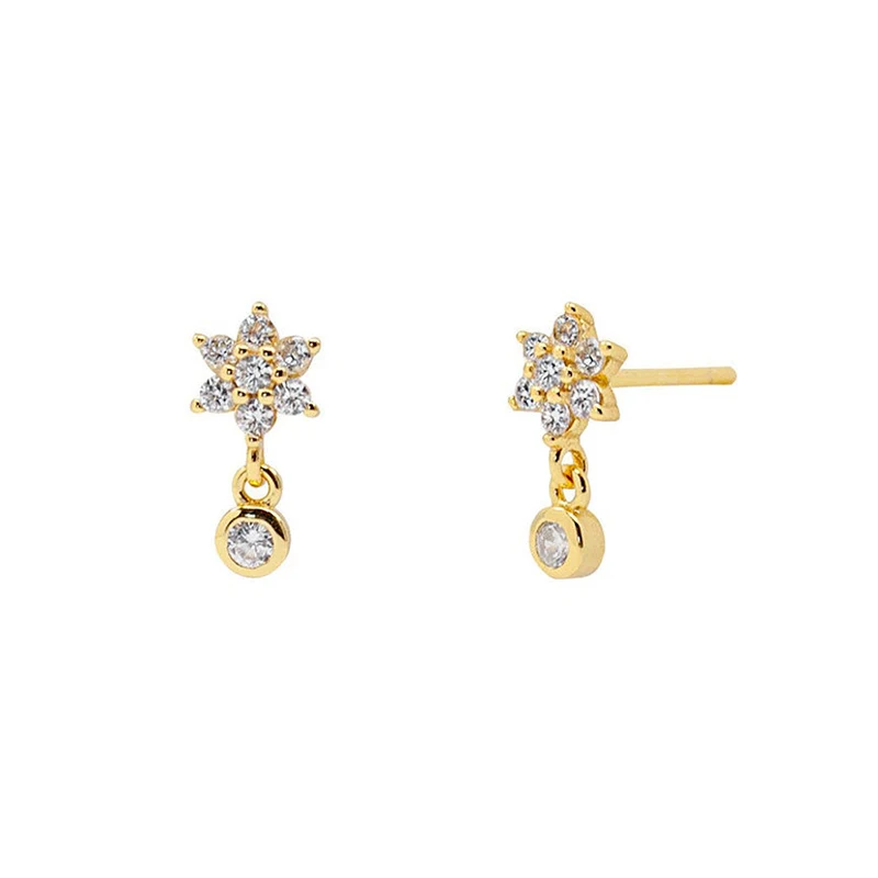 Exquisite 925 Sterling Silver Small And Exquisite Floral Studs Zircon Classic Cute Women Fashion Jewelry Small Stud Earrings
Exquisite 925 Sterling Silver Small And Exquisite Floral Studs Zircon Classic Cute Women Fashion Jewelry Small Stud Earrings