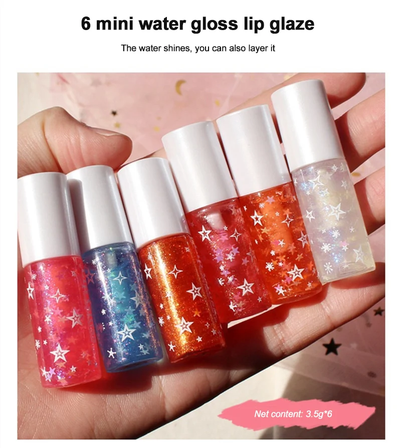 1 Set Seductive Pink Lip Gloss Set Of 6 Colors Girly Heart-shaped Lip Glaze Shimmer Mental Beauty Lip Makeup Cosmetics TSLM1
1 Set Seductive Pink Lip Gloss Set Of 6 Colors Girly Heart-shaped Lip Glaze Shimmer Mental Beauty Lip Makeup Cosmetics TSLM1