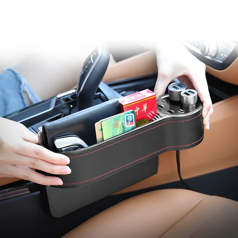 New Car Crevice Storage Box With Dual USB Charger Car Accessories Car Seat Gap Storage Box car seat organizer Voltage warning
New Car Crevice Storage Box With Dual USB Charger Car Accessories Car Seat Gap Storage Box car seat organizer Voltage warning