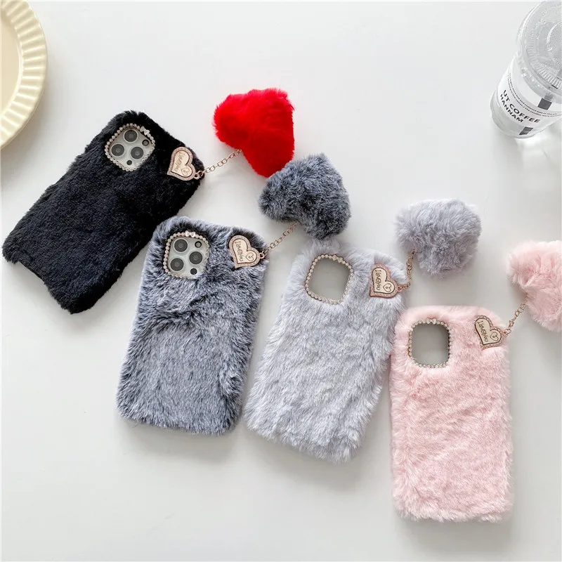 Luxury Love Pendant Phone Case For iPhone 13 12 11 Pro Max X XS XR 8 7 6 6S Plus 5 SE Cute Warm Winter Fluffy Plush Fur Covers
Luxury Love Pendant Phone Case For iPhone 13 12 11 Pro Max X XS XR 8 7 6 6S Plus 5 SE Cute Warm Winter Fluffy Plush Fur Covers