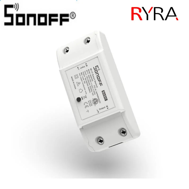 Беспроводной смарт-выключатель Sonoff Basic R2 с Wi-Fi, «сделай сам», световой модуль для умного дома, работает с Alexa Google Home eWeLink 
Беспроводной смарт-выключатель Sonoff Basic R2 с Wi-Fi, «сделай сам», световой модуль для умного дома, работает с Alexa Google Home eWeLink